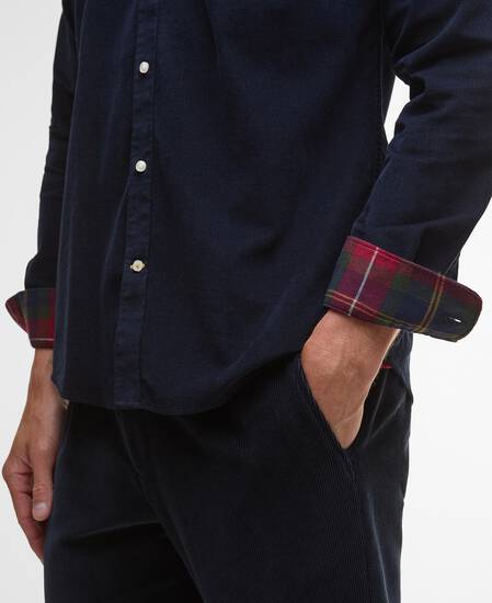 Ramsey Tailored Long-Sleeved Shirt Navy/Red Ramsey Tailored Long-Sleeved Shirt Navy/Red