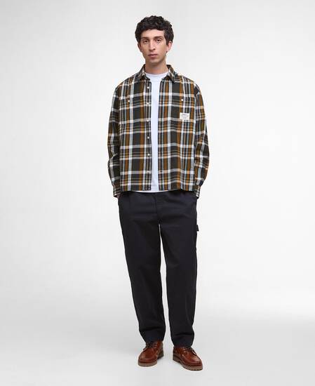 Hanley Relaxed Long-Sleeved Shirt Olive Hanley Relaxed Long-Sleeved Shirt Olive