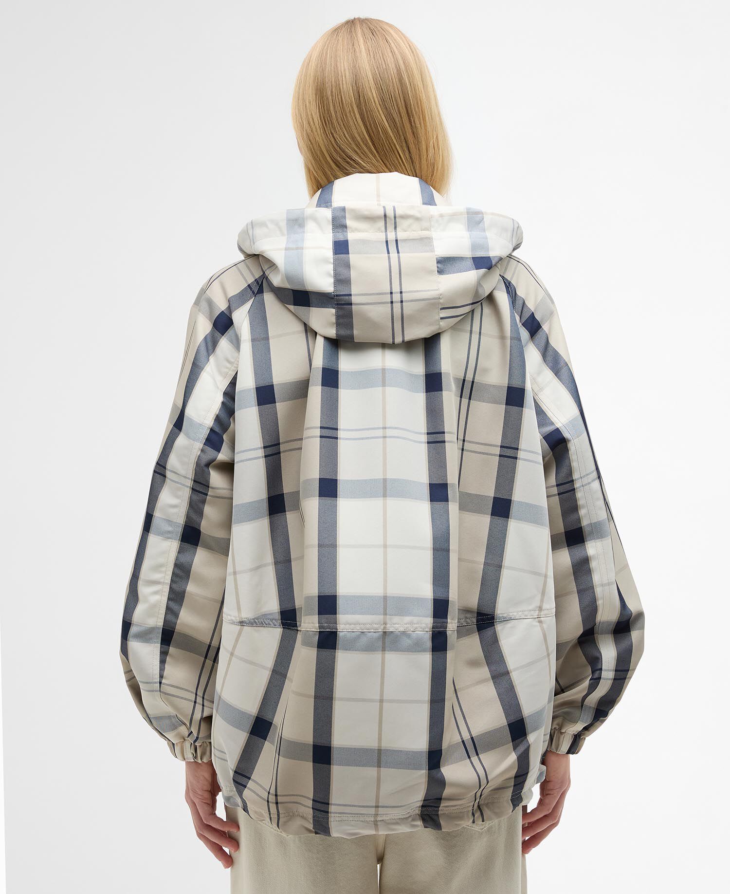 Ballina Check Showerproof Jacket Dress Navy Tartan