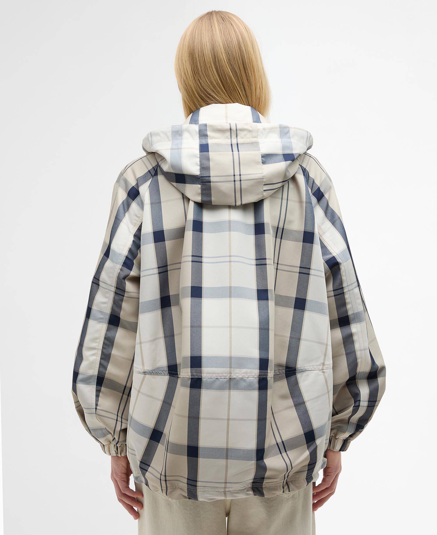 Ballina Check Showerproof Jacket Dress Navy Tartan image number 2