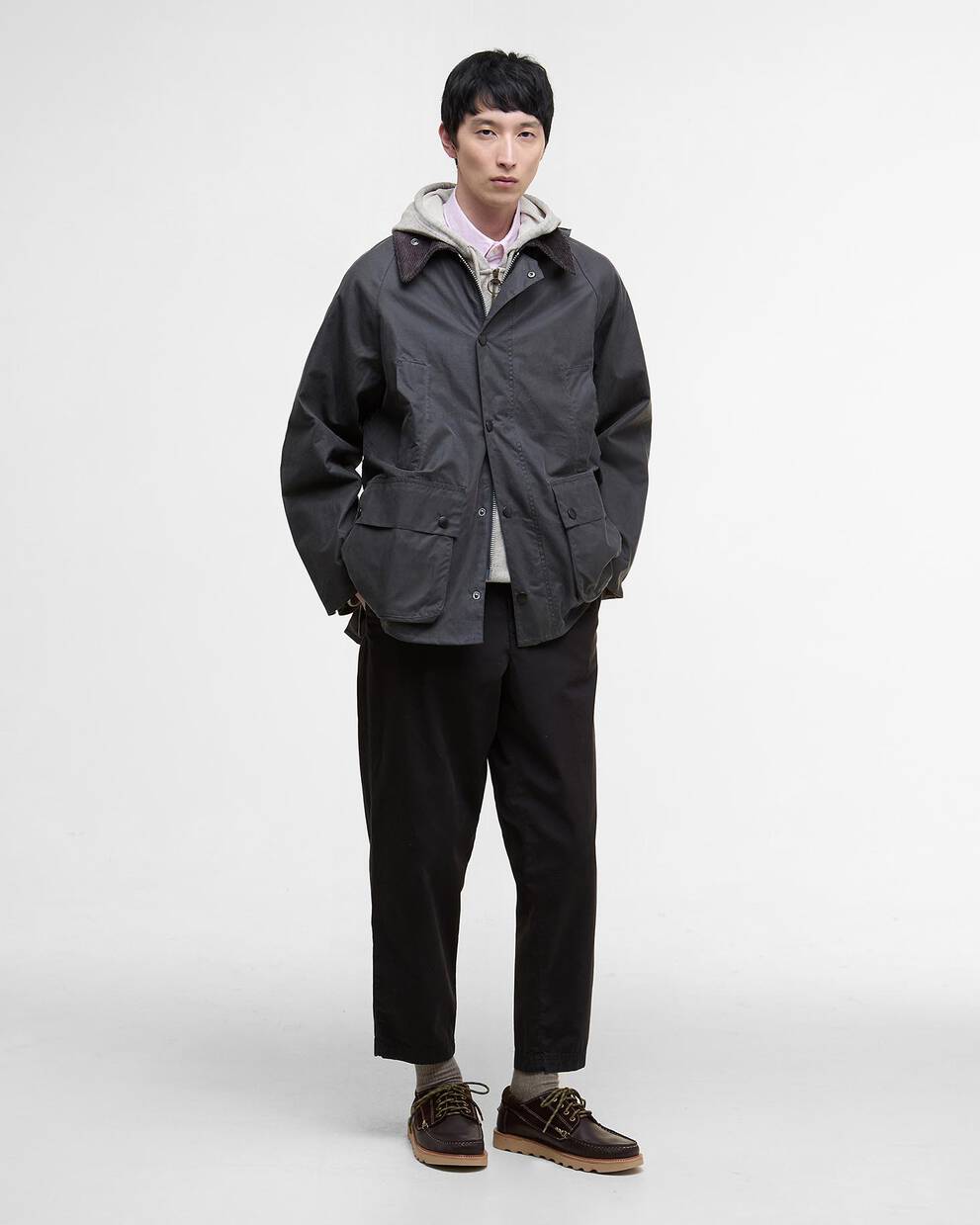 Oversized Bedale Waxed Jacket