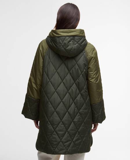 Elspeth Quilted Jacket Olive/Dark Moss/Ancient Tartan