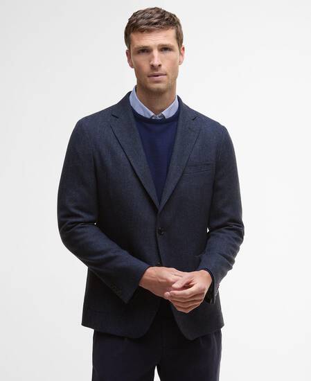 Sutherland Herringbone Blazer Navy Sutherland Herringbone Blazer Navy