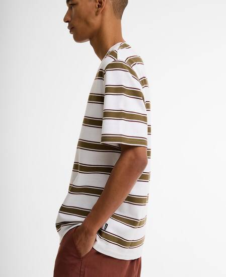Browtop Striped Relaxed T-Shirt White