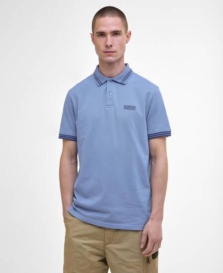 Calibrated Tipped Polo Shirt Manor Blue