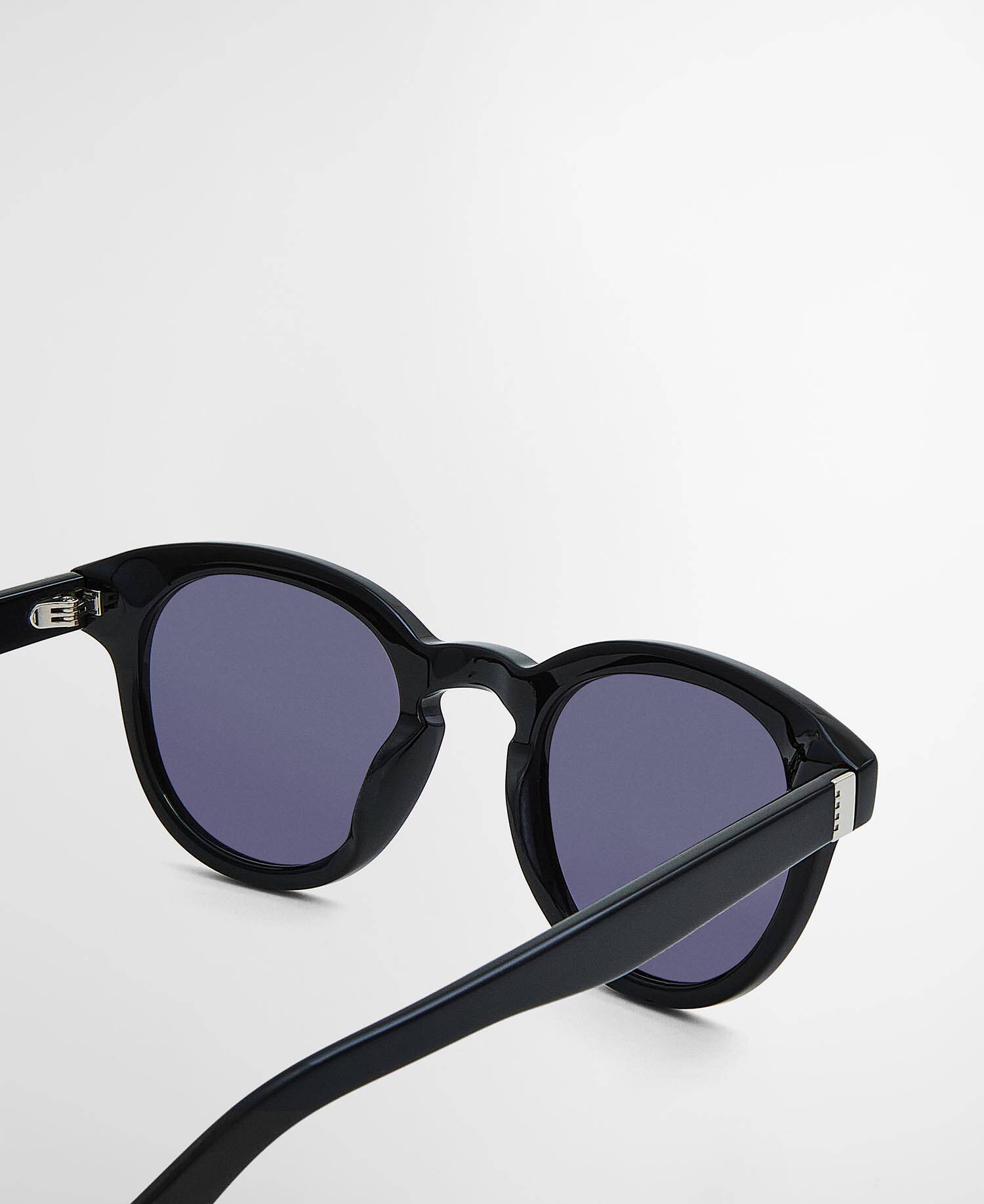 Classic Panto Sunglasses c2 Black image number 2