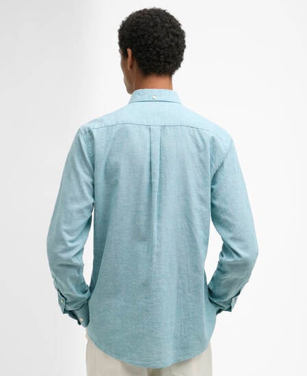 Nelson Tailored Long-Sleeved Shirt Light Teal