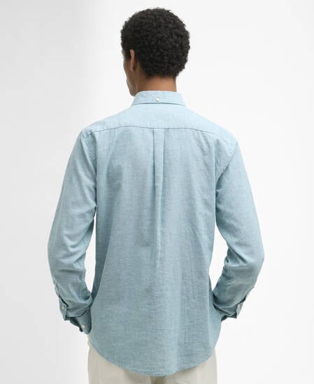 Nelson Tailored Long-Sleeved Shirt Light Teal