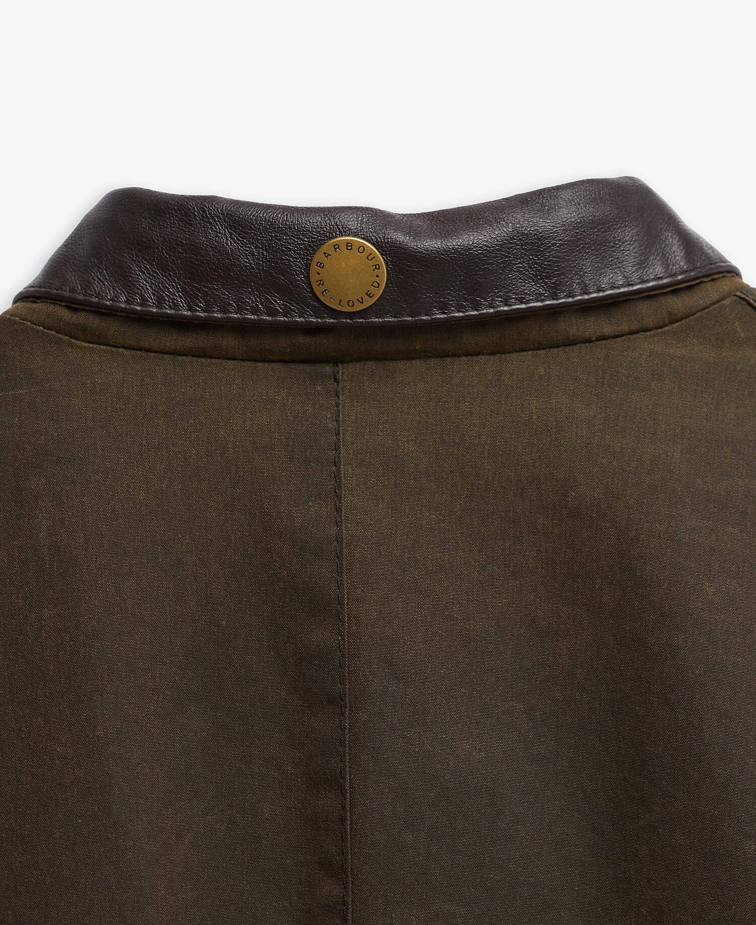 Barbour Re-Loved Beacon Waxed Jacket - Size L Olive image number 7