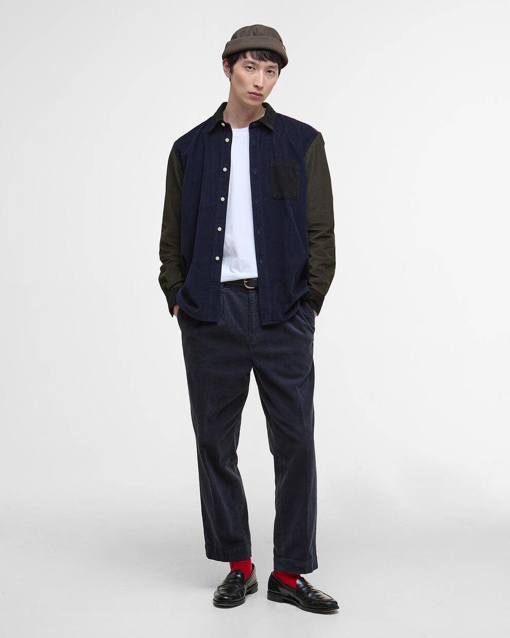 Camicia a coste oversize Patchwork