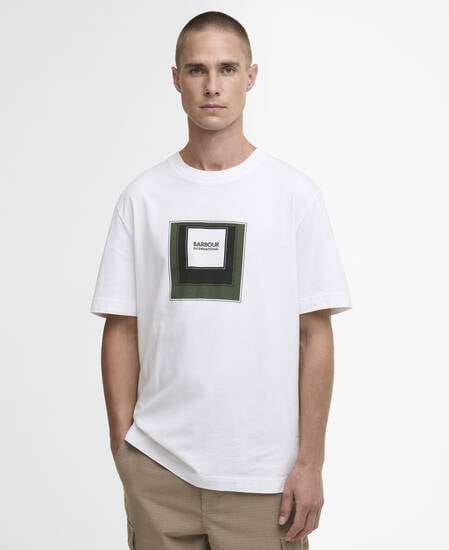 T-shirt con stampa Captive White