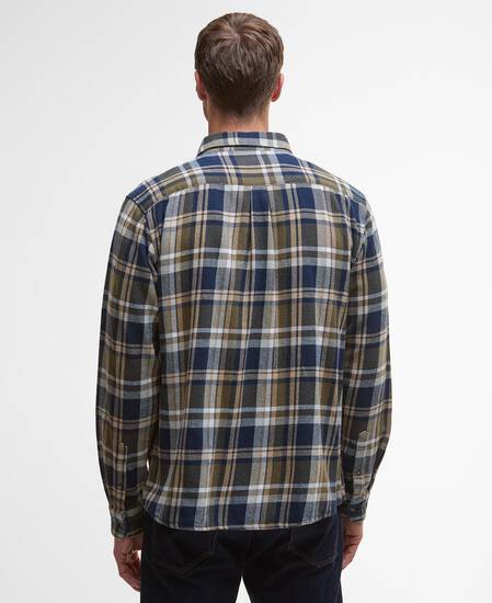 Chopford Relaxed Long-Sleeved Shirt Navy