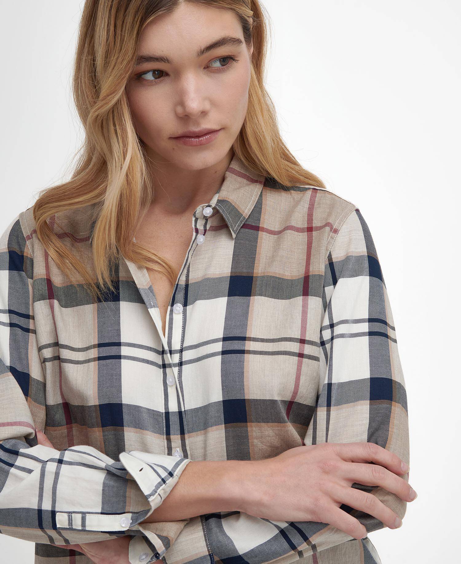 Bredon Regular Long-Sleeved Shirt Hessian Tartan image number 3