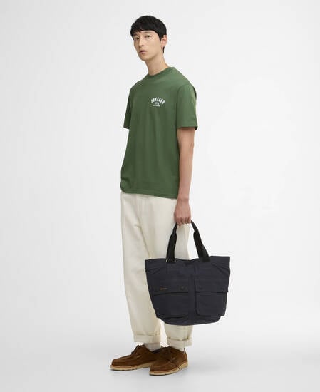 T-shirt oversize con stampa 1976 Racing Green