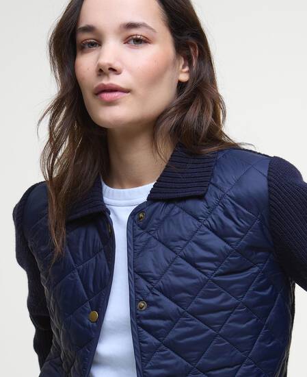 Allendale Quilted Jumper Navy