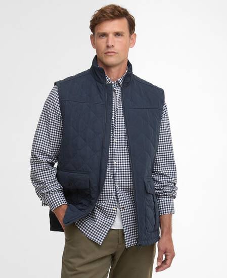 Sander Quilted Gilet Navy