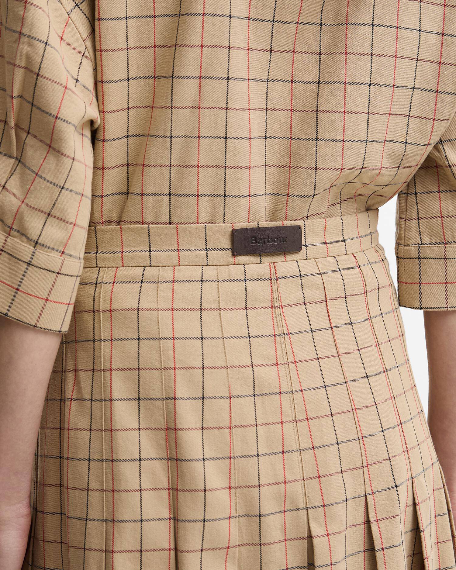 Hollington Tartan Midi Skirt Multi Tattersall image number 3