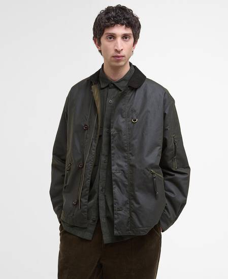 Hanger Waxed Deck Jacket Archive Olive