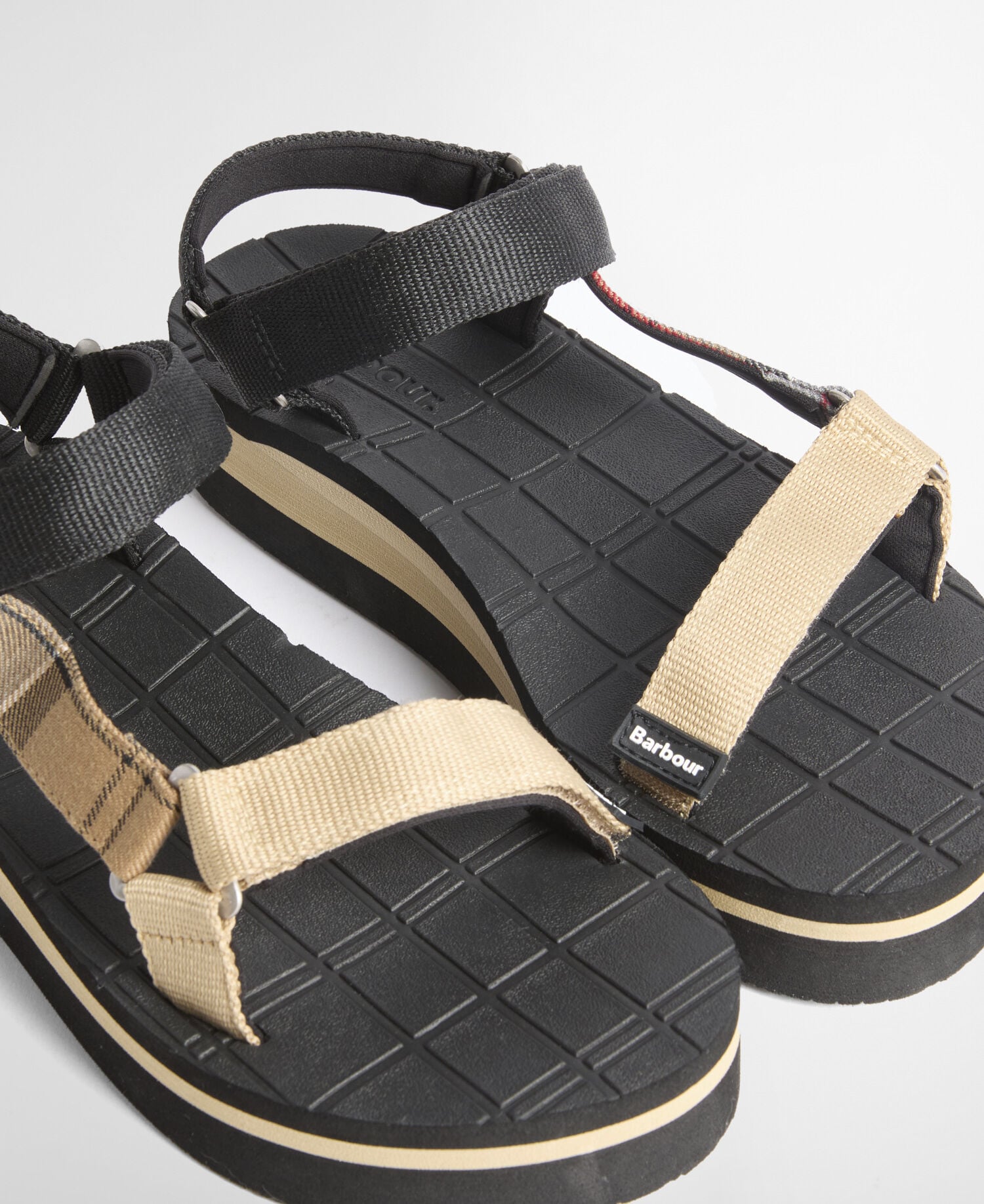 Mila Sandals Black/Dress Tartan
