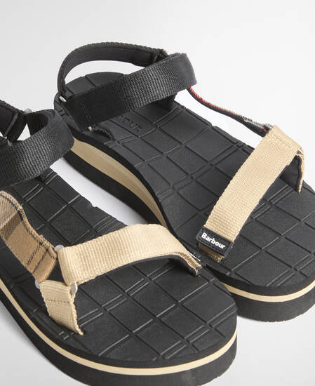 Mila Sandals Black/Dress Tartan