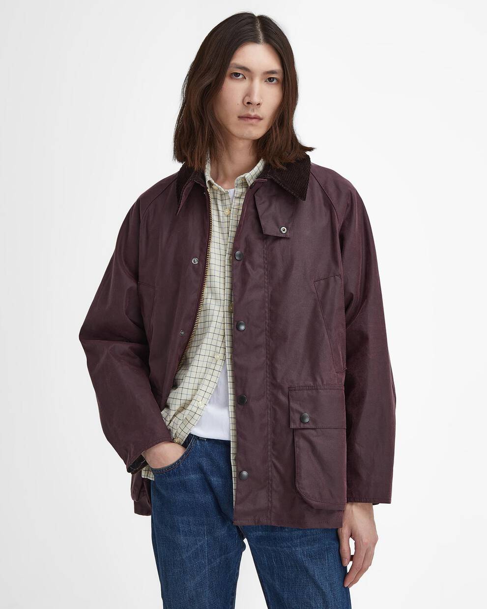 Oversized Bedale Waxed Jacket