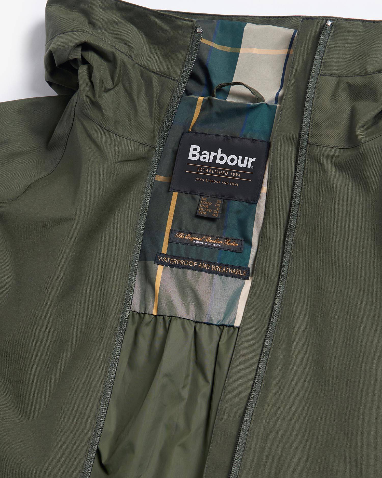 Heron Waterproof Jacket Olive image number 6