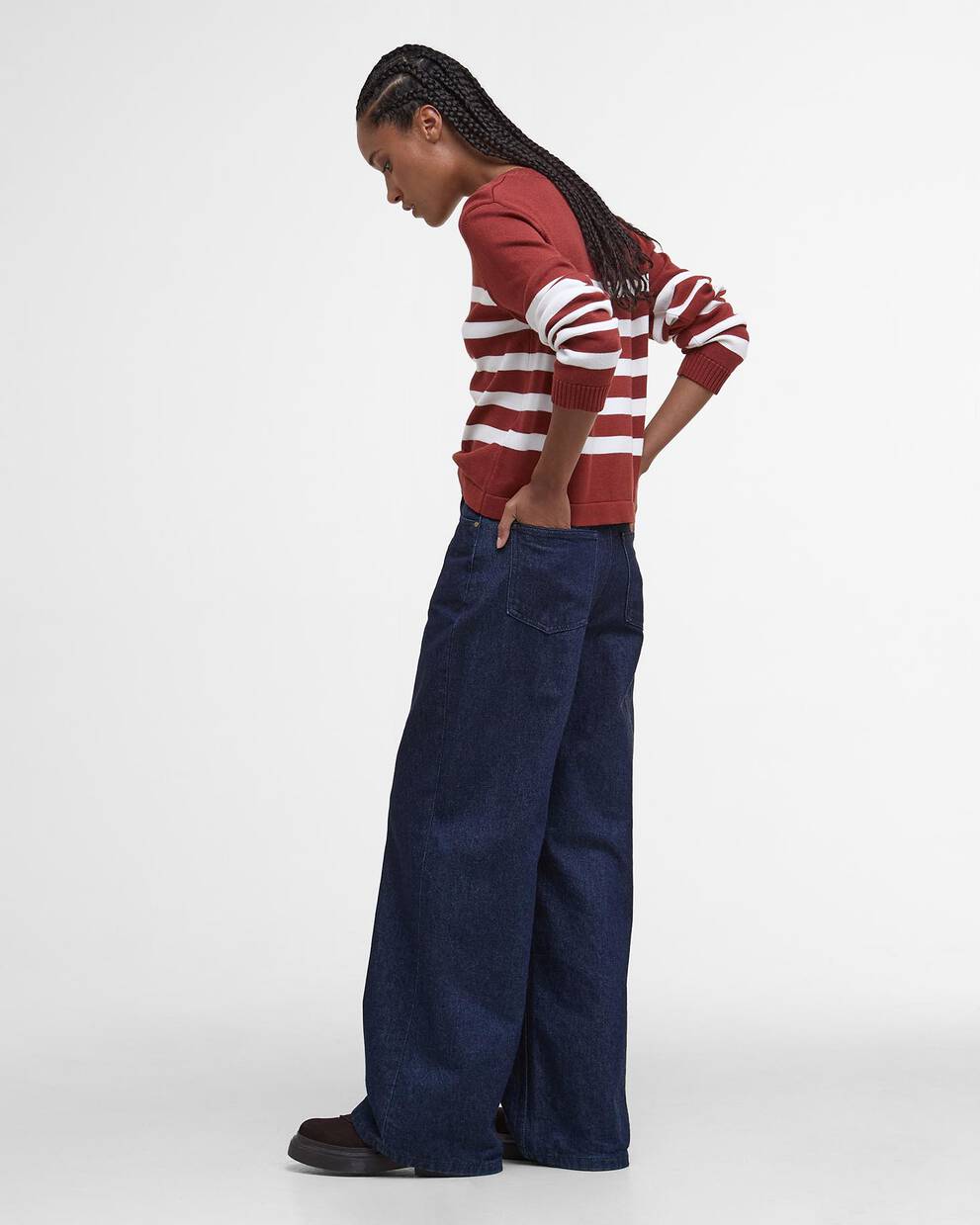 Demi Striped Crew Neck Jumper