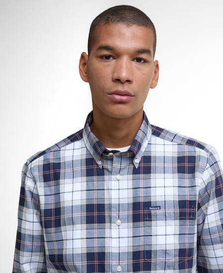 Wetheram Tailored Long-Sleeved Shirt Riverstone Tartan