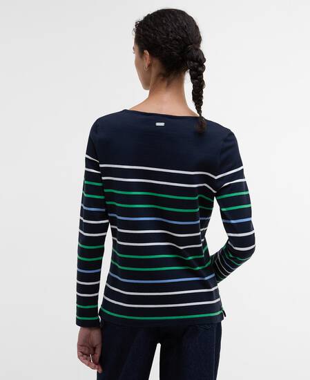 Hawkins Striped Long-Sleeved T-Shirt Navy Stripe Hawkins Striped Long-Sleeved T-Shirt Navy Stripe