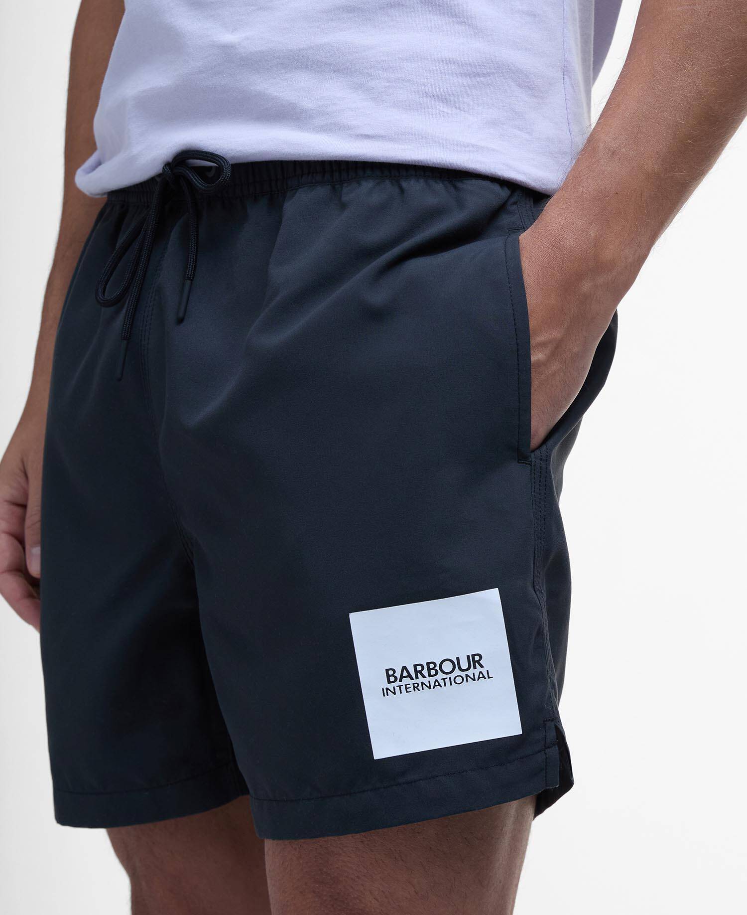 Block Print Swim Shorts Classic Black image number 4