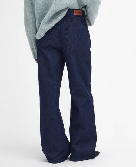Maisie Wide-Leg Jeans Dark Indigo Wash