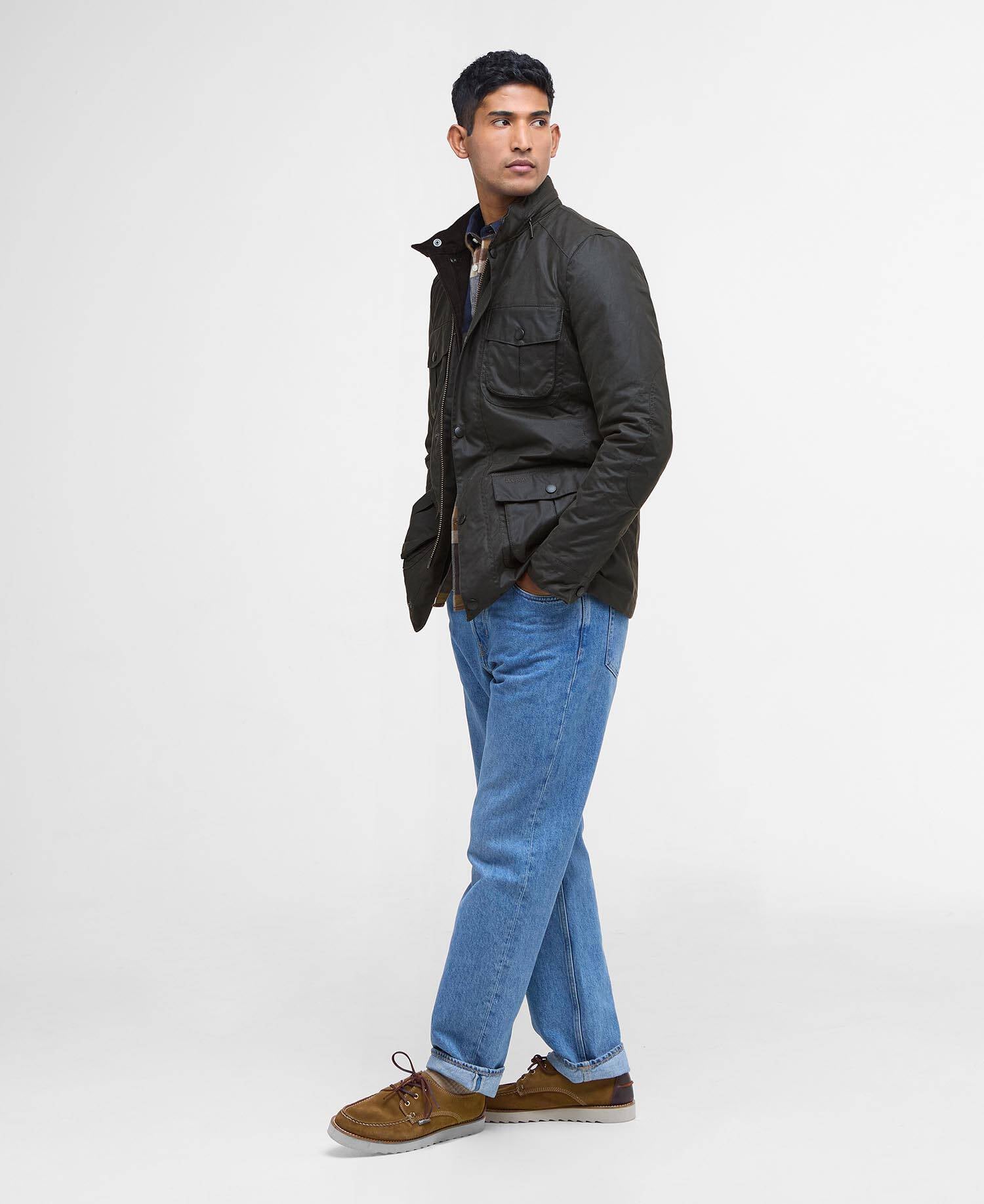 Corbridge Waxed Jacket Olive image number 1