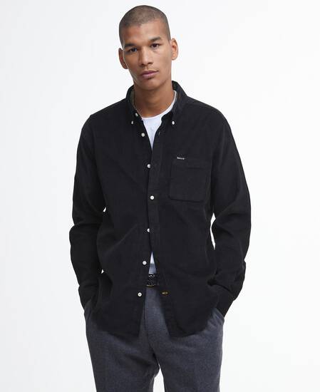 Ramsey Tailored Long-Sleeved Shirt Classic Black