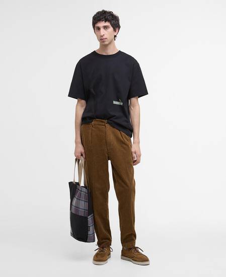 Cordhose Elmbank Oversized Beige