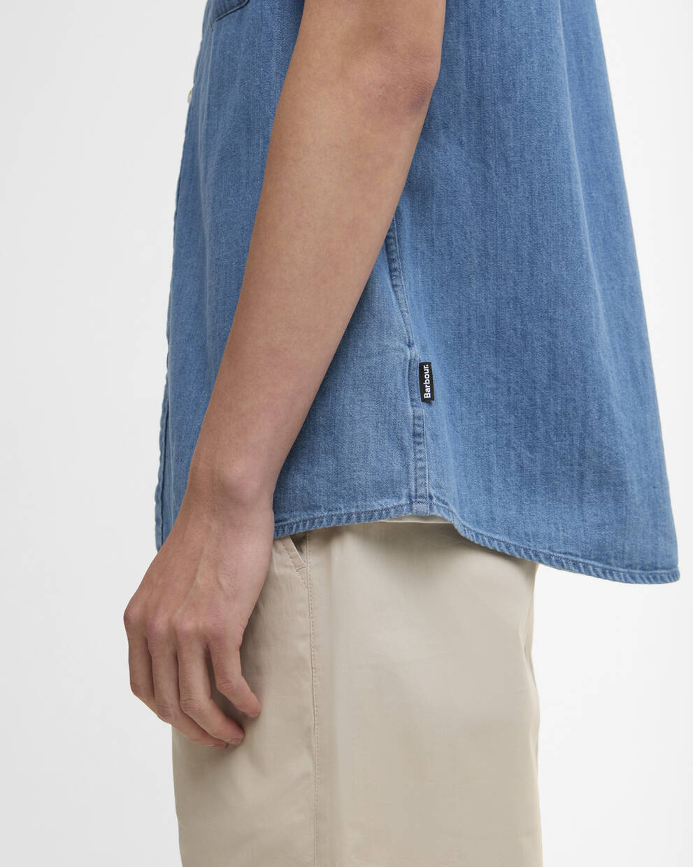 Ashbrooke Oversized Short Sleeve Chambray Shirt