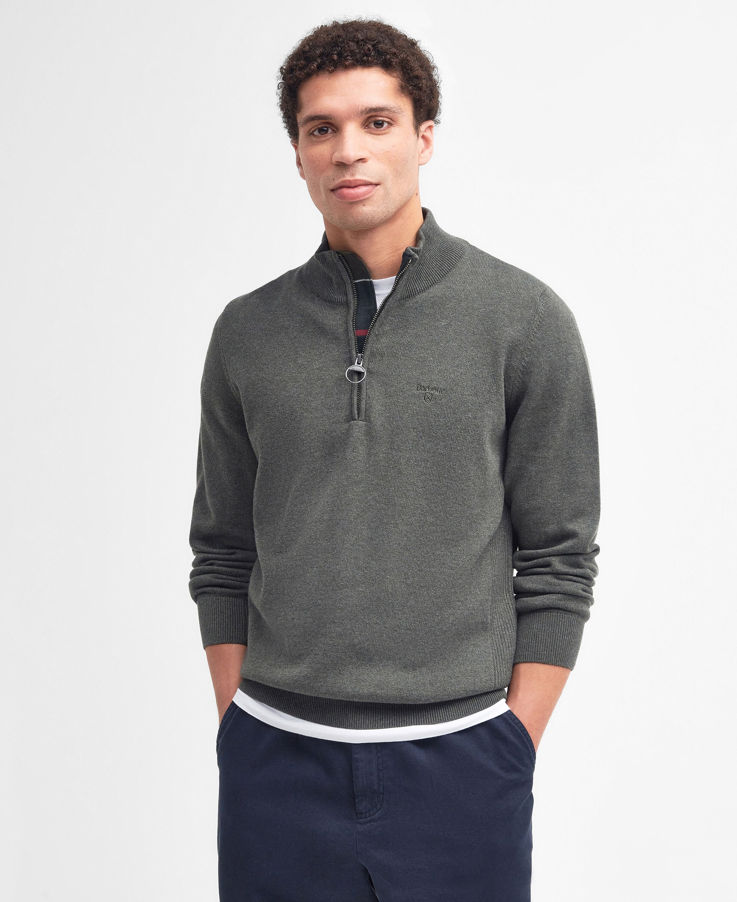 Pullover Cotton Half Zip