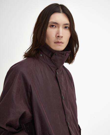 Transport Waxed Jacket Bordeaux
