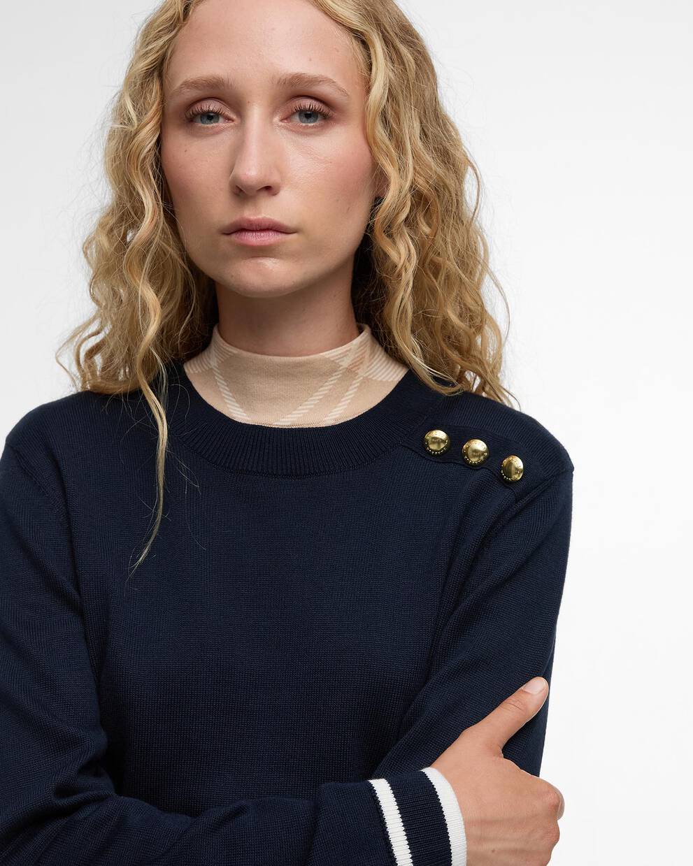 Maglione girocollo lavorato Avery