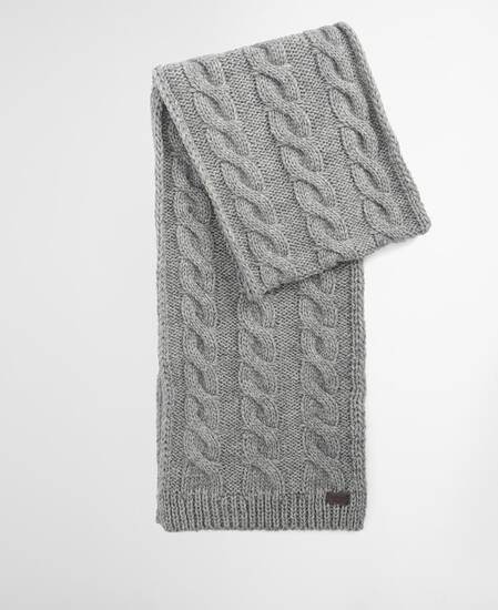 Jesmond Beanie and Scarf Gift Set Mid Grey