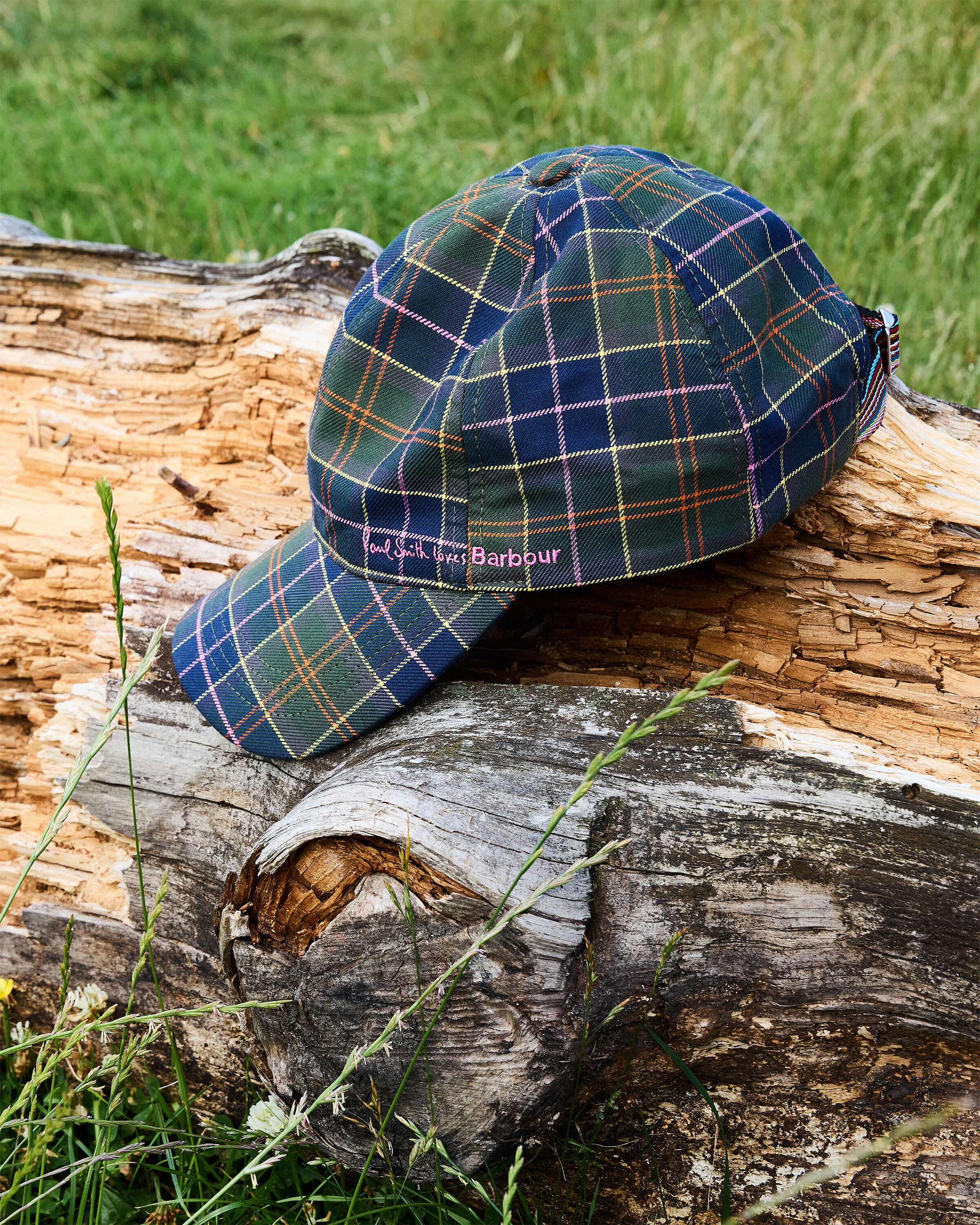 Paul Smith Loves Barbour Tartan Cap