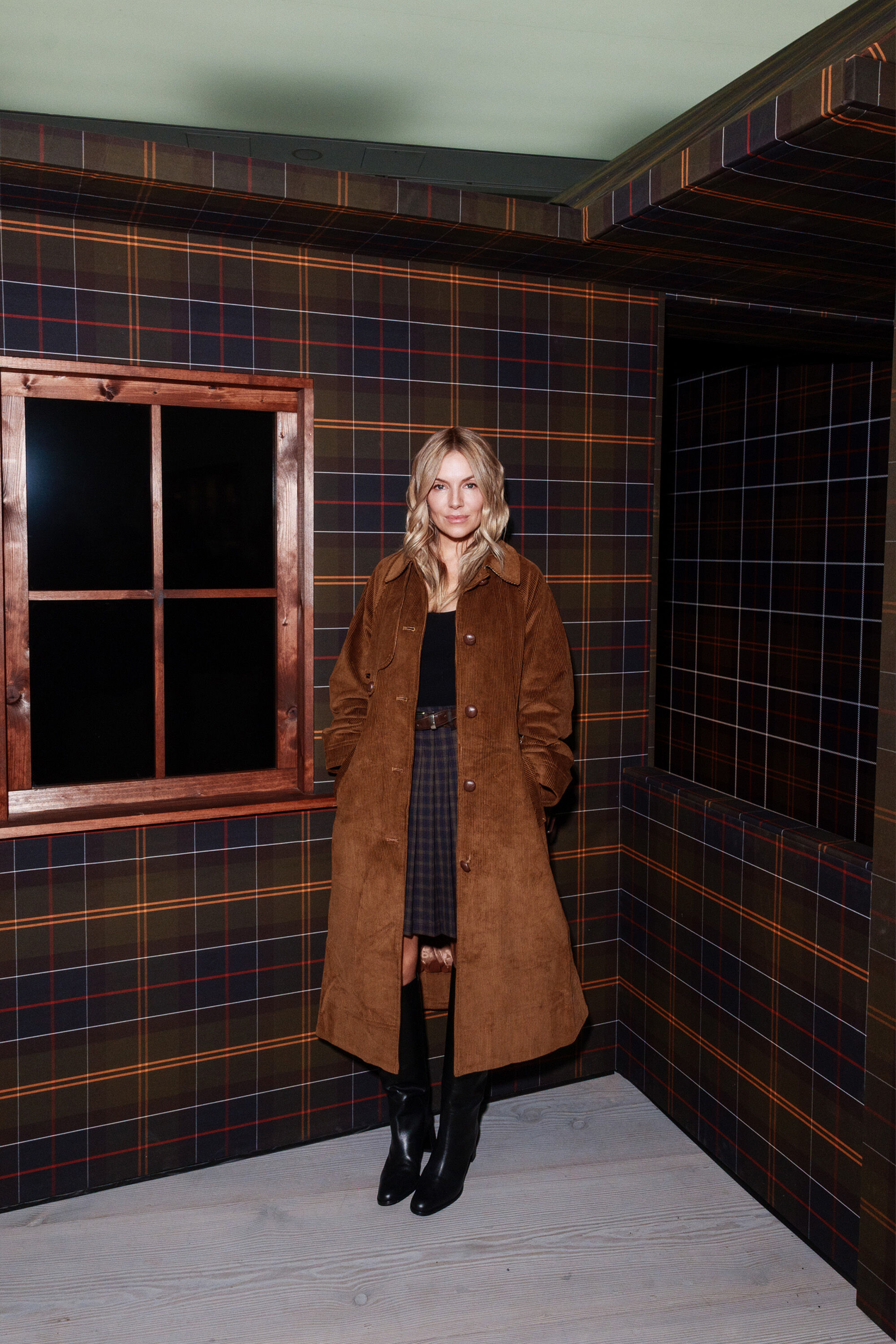 Sienna Miller - Original and Authentic Barbour Tartans