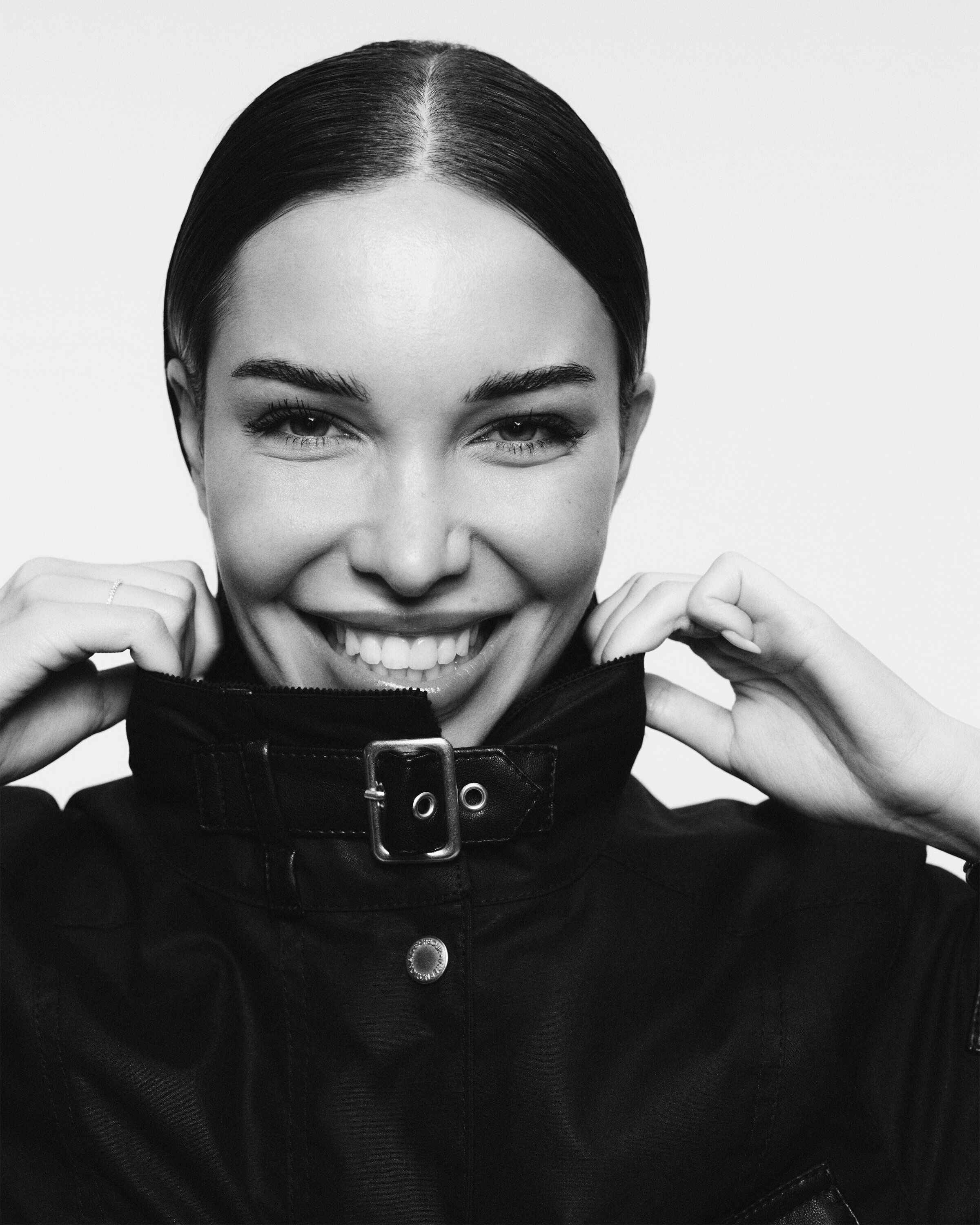 Jackie Apostel wearing the International Heritage Waxed Jacket