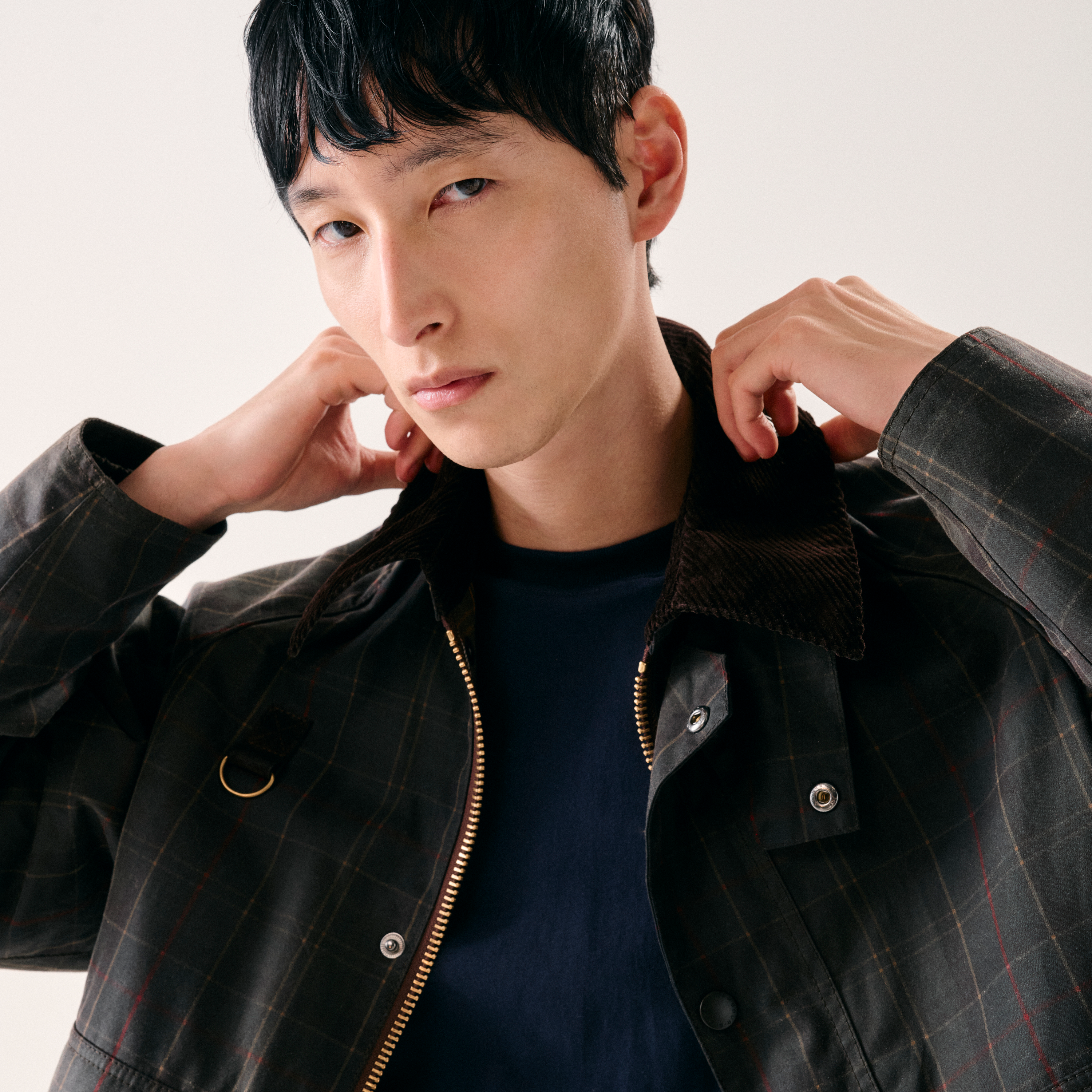 Barbour Tartan Spey Waxed Jacket