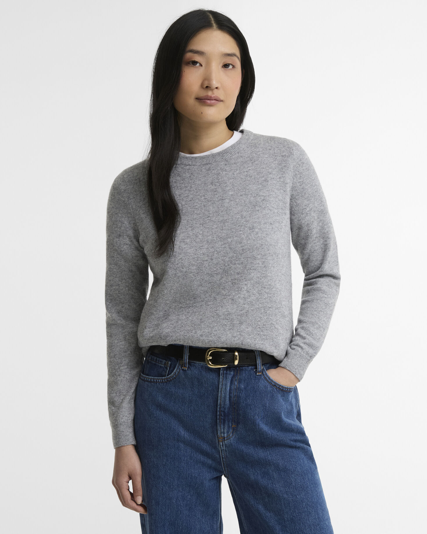 Sweatshirt Pendle Knit Grey Marl/Birchwood Tartan