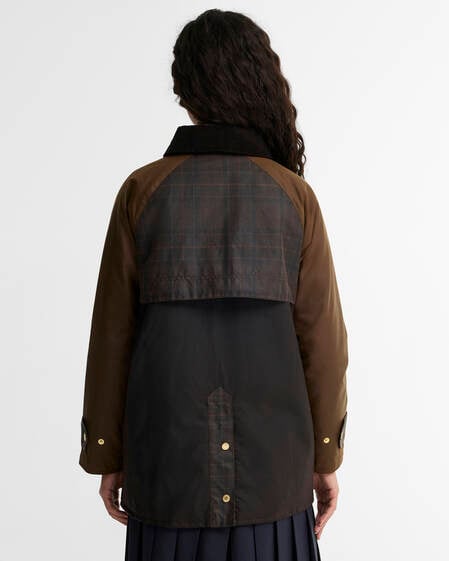 Felton Checked Waxed Jacket Rustic/Bark/Muted