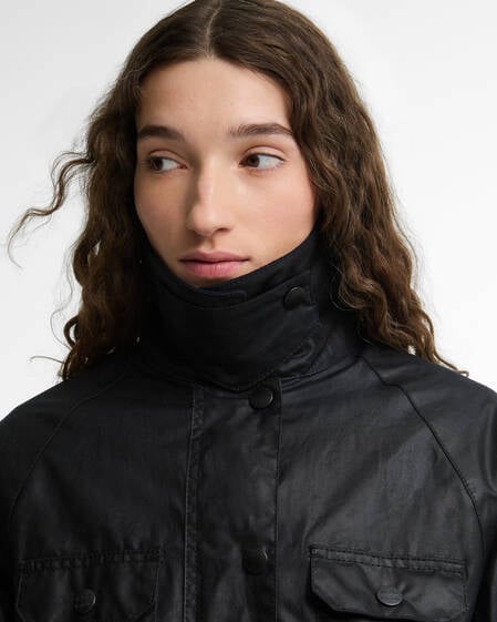 Barbour x A.P.C. Spey Waxed Jacket Dark Navy