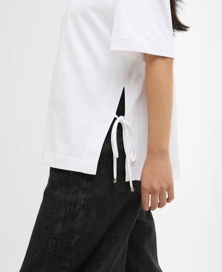 T-Shirt Marron White