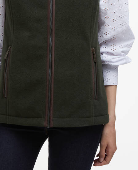 Country Colton Fleece Gilet Sage