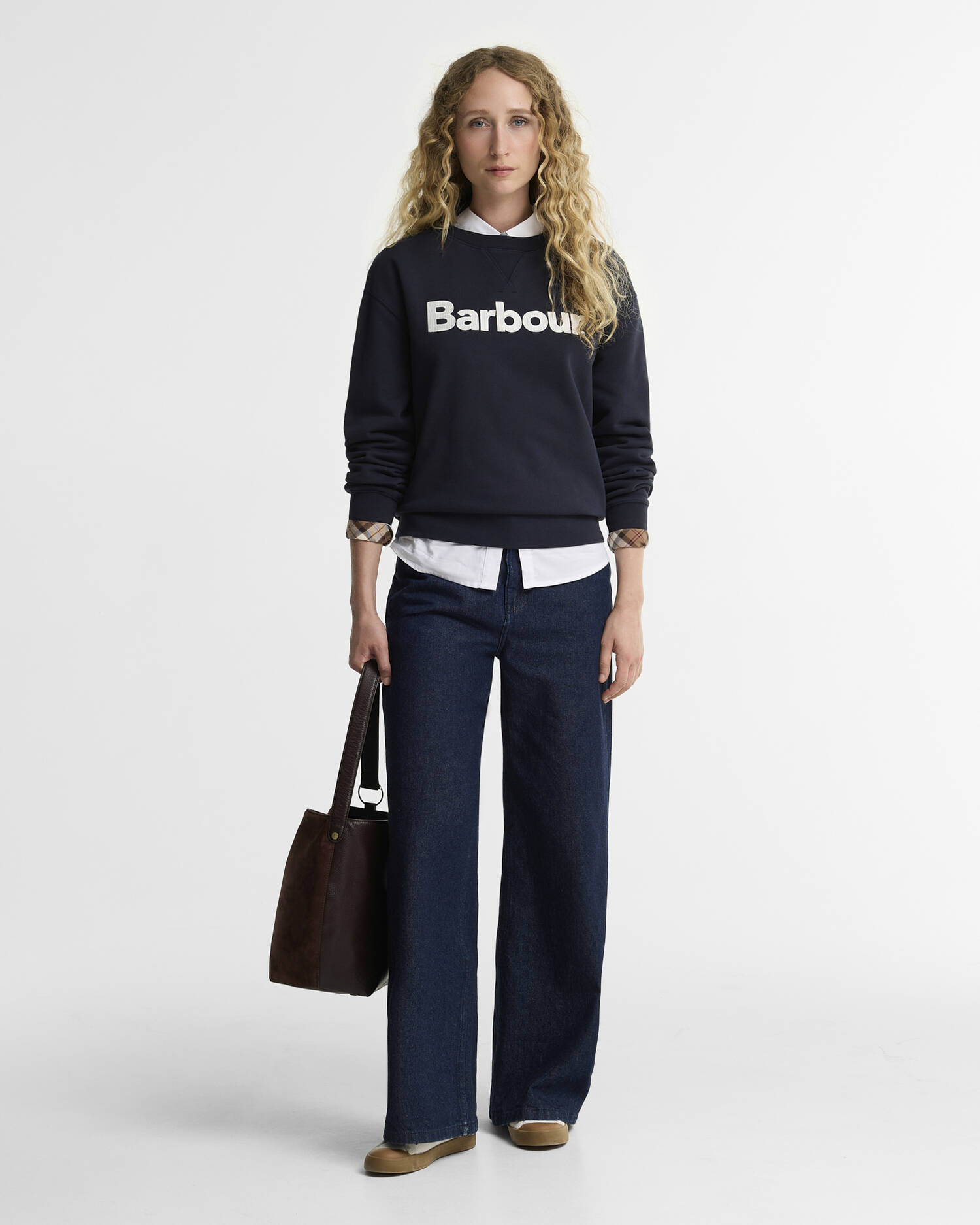 Hartland Logo Sweatshirt Dark Navy image number 1