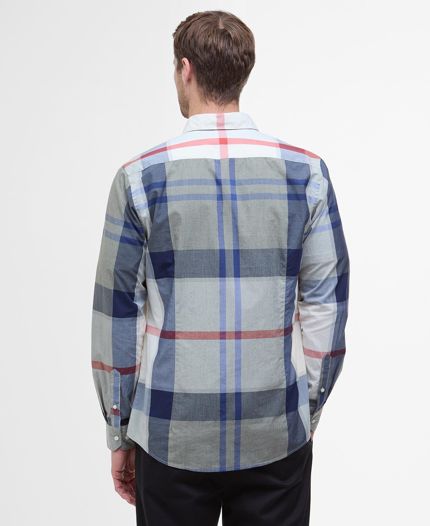 Harris Tailored Long-Sleeved Shirt Bleached Pine Tartan